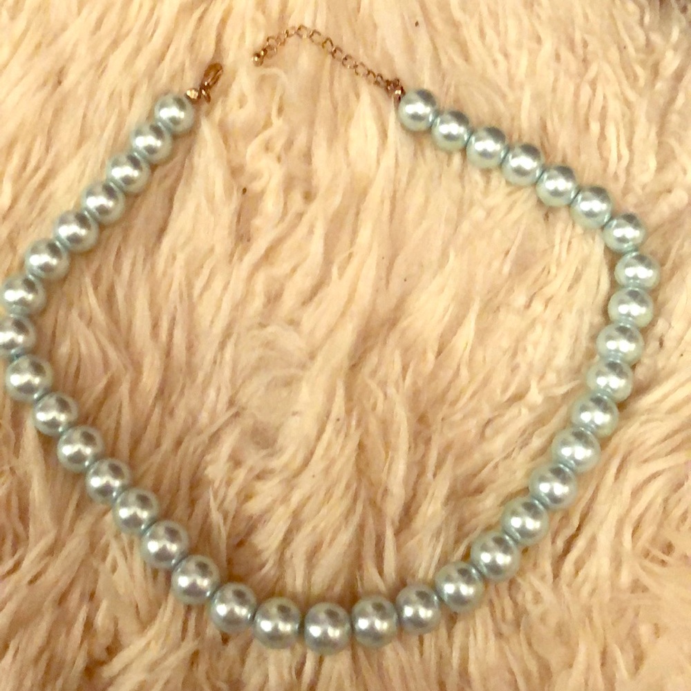Faux pearl necklace